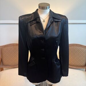 Vintage Norma Kamali Black Blazer Tailored Professional Jacket
